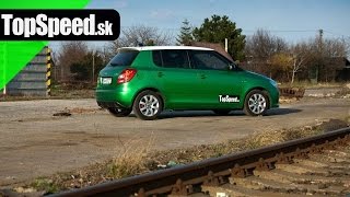 Test Škoda Fabia II RS TopSpeedsk [upl. by Enitselec421]