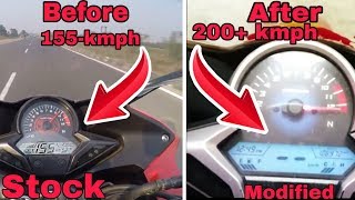 Honda CBR250R Top Speed Stock amp Modified [upl. by Auod]