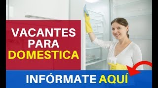 🎯 EMPLEOS DOMESTICA 2019  Ofertas de Empleo  Busco Trabajo  Oferta de Empleo 2019 [upl. by Etnasa]