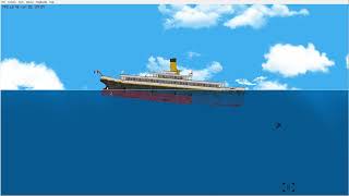 floating sandbox sinking SS Traffic sink like Titanic [upl. by Attegroeg]