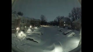 quotSnowzillaquot snow blizzard timelapse Maryland USA January 2016 [upl. by Kerstin]