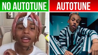 SoFaygo Knock Knock  AUTOTUNE VS NO AUTOTUNE Genius [upl. by Nerad]