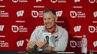 Mike Tressel Media Availability  Wisconsin Football  July 29 2024 [upl. by Haslett]