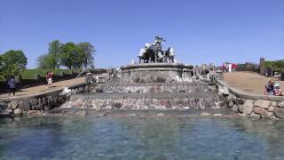 Copenhagen Denmark  Gefion Fountain Gefionspringvandet 2018 [upl. by Yentnuoc863]