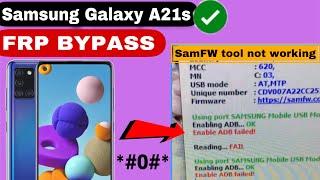 Samsung A21s frp bypass A217F Google Account Verification Lock  ADB FAILED solution [upl. by Marya862]