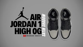 SATIN SHADOW 2024 Air Jordan 1 High OG  DETAILED LOOK  PRICE [upl. by Ysor251]