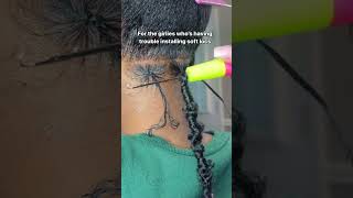 Soft Locs Installation Process Tutorial How To Achieve A Knotless Base For Soft Locs [upl. by Madelina]