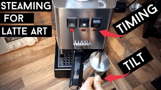 GAGGIA CLASSIC PRO Milk Steaming Hack [upl. by Ressay]