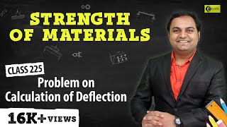 Problem on Calculation of Deflection  Slope and Deflection of Beams  Strength of Materials [upl. by Hoffer]