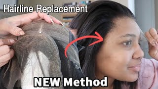 NEW Lace Front Wig Hack Fix Your Ruined Frontal At Ease HD Hairline Replacement Hairvivi [upl. by Annonyw]