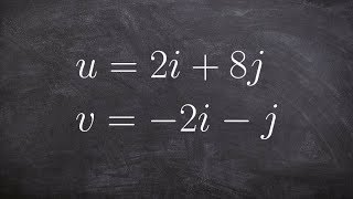 How to find the angle between two vectors written as a linear combination [upl. by Nalhsa659]