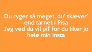 Justin  Fie Laursen Lyrics [upl. by Enyalaj561]