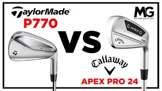 Callaway Apex Pro 24 v’s TaylorMade P770  Head to Head [upl. by Lebiram404]