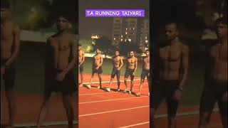 TA RUNNING TAIYARI army motivation indianarmy athletics [upl. by Burley]