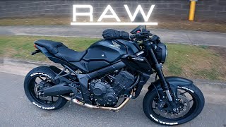 CB650R AKRAPOVIC 2023 RAW POV [upl. by Anaizit]