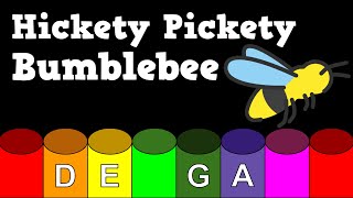 Hickety Pickety Bumblebee  Boomwhacker Play Along [upl. by Marney]