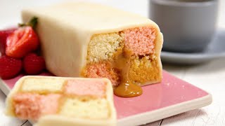 Kue Battenberg dengan Salted Caramel [upl. by Nylyahs]