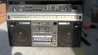 Hitachi TRK8190H Boombox unpacked amp Played Live [upl. by Mcdowell]