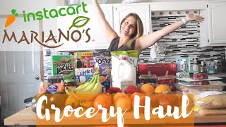 Instacart Marianos Grocery Haul [upl. by Kanya]