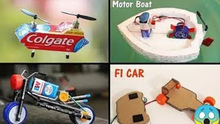 4 creative Dc motor projects viral video [upl. by Teirrah32]