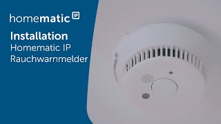 Homematic IP  Installation eines Rauchwarnmelders [upl. by Itoc]