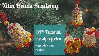 Kerstklok van kralen  DIY Tutorial [upl. by Mccreery]