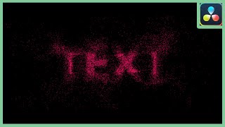 Particle Text  DaVinci Resolve 18 [upl. by Misa]