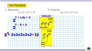 Leyes de exponentes I  5to de primaria [upl. by Derrick]