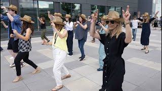 Montreal Chest Institute employees learn line dancing to raise funds for charity [upl. by Portwin]