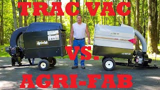 Trac Vac 580 vs AgriFab MowNVac leaf vacuums side by side review and 15 reasons one is better [upl. by Kempe]