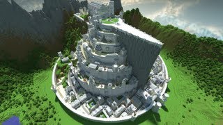 Minecraft  Minas Tirith Map Presentation and Download [upl. by Olette]