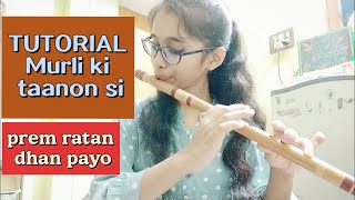 Murli ki taanon si flute tutorial by tanuja [upl. by Trevar]