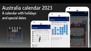 australia calendar 2023 [upl. by Aniara]