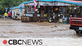 Heavy rains flash flooding ravage parts of Nova Scotia [upl. by Anada]