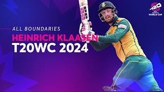 Every Heinrich Klaasen boundary at T20 World Cup 2024 [upl. by Anna864]