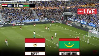 بث مباشر مباراة مصر وموريتانيا مباشر egypt vs mauritania live streaming  محاكاة لعبة فيديو [upl. by Ruamaj]