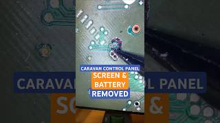 Leaked battery corrosion damage on caravan control panel circuit board [upl. by Wolfort]