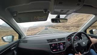 Drive through Glencoe scotland seatibiza driving car scenery scenic scenicdrive fun [upl. by Thema]