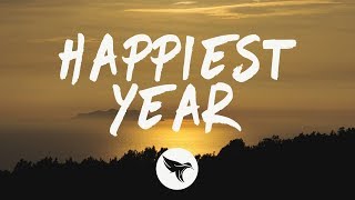 Jaymes Young  Happiest Year Lyrics [upl. by Ahsiket]