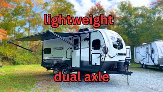 A Small Dual Axle Travel Trailer 2025 Geo Pro 20FK by Rockwood [upl. by Summers]