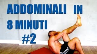 Addominali Allenamento in 8 minuti Programma 2 Obliqui [upl. by Phina]