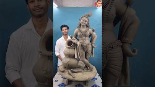 Makhan Chor Krishna🥰❤️  How to make Clay Krishna Idols makhanchor Krishna gopal makingKrishna [upl. by Arraes949]