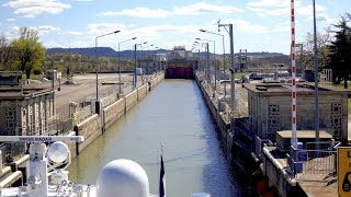 Bollène Lock  River Rhône [upl. by Anihs753]