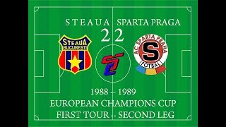 Steaua 22 Sparta Praga 19881989 ECC [upl. by Laurena]