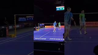 BXL  Paris Olympic gold medal rematch 🔥 badminton [upl. by Okoyk]