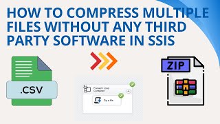 159 How to compress multiple files without any third party software in ssis [upl. by Notnilc]