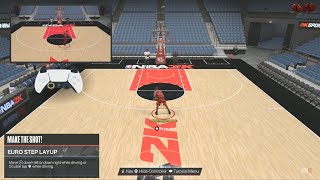 NBA 2K24 How To Do Euro Step Layup  Shooting Tutorial [upl. by Glanti]