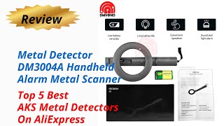 Review Metal Detector DM3004A Handheld Alarm Metal Scanner 2024 [upl. by Ehcrop120]