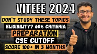 VITEEE 2024 Scoring 100  Syllabus  60 Eligibility Criteria  Exam Pattern  Mock Test  Cutoff [upl. by Lucine802]