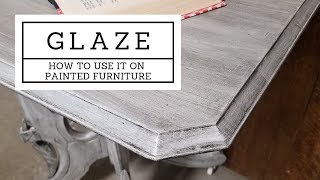 Adding Glaze to Painted Furniture [upl. by Lleumas889]